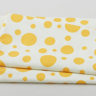 Ups-A-Daisy - Pretty Dots Yellow 2 Yard Cut