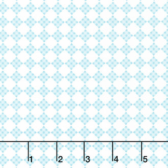 Welcome Spring - Plaid Teal Yardage