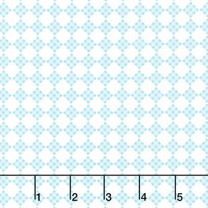 Welcome Spring - Plaid Teal Yardage