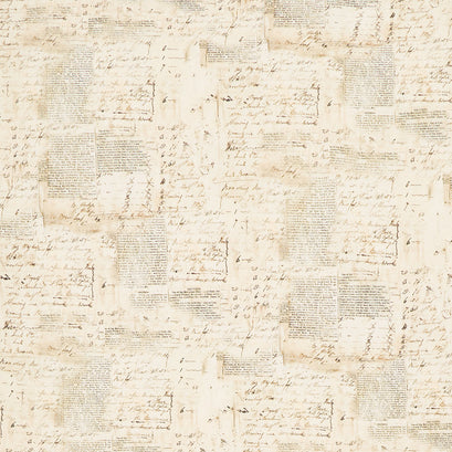 All Hallows Eve - Writing Light Caramel Yardage