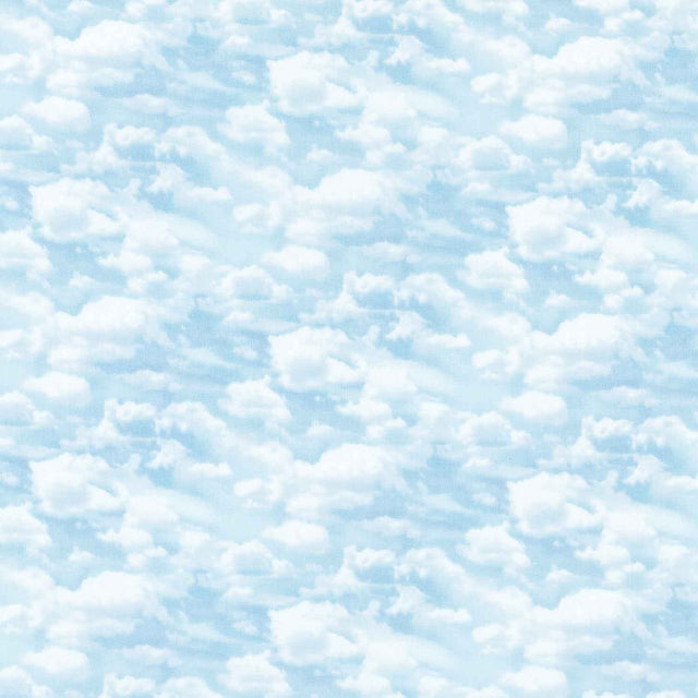 Naturescapes - Clouds Light Blue Yardage Primary Image