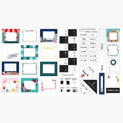 Holiday Quilt Labels - Holiday Labels Multi Panel