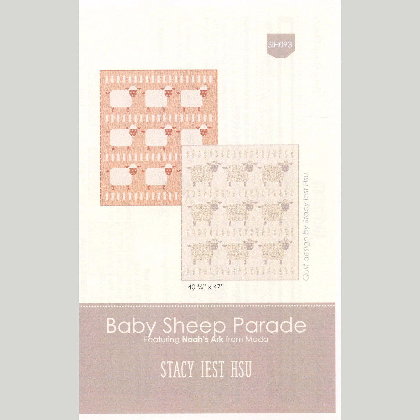 Baby Sheep Parade Quilt Pattern Primary Image