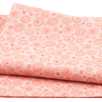 Sew Seeds of Love - Circles of Love Peach 2 Yard Cut