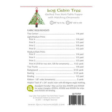 Log Cabin Tree Skirt Pattern Alternative View #1