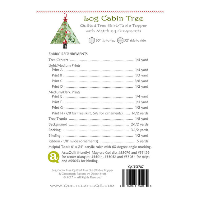 Log Cabin Tree Skirt Pattern