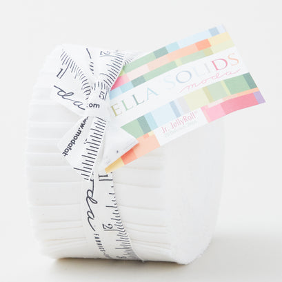 Bella Solids Bleached White Junior Jelly Roll