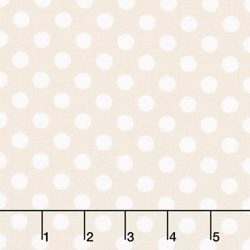 Kimberbell 108" Quilt Backing - Dots Cream Yardage Primary Image