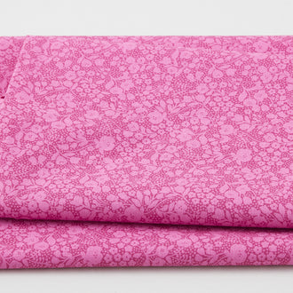 Adalee - Monotone Floral Fuchsia 2 Yard Cut