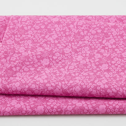 Adalee - Monotone Floral Fuchsia 2 Yard Cut