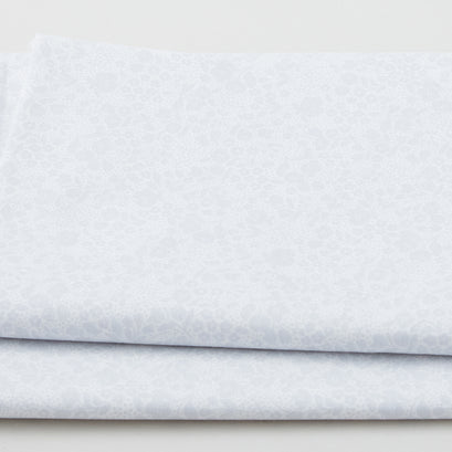 Adalee - Monotone Floral Pale Gray 2 Yard Cut