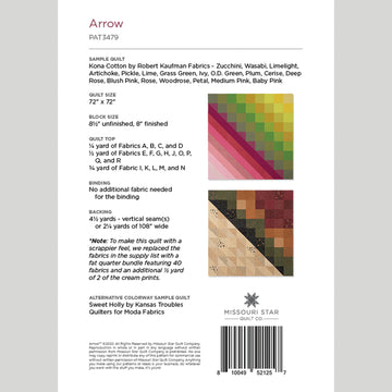 Digital Download - Arrow Quilt Pattern by Missouri Star Alternative View #1