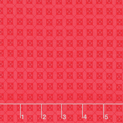 Cheerfully Red - Stars Strawberry Yardage
