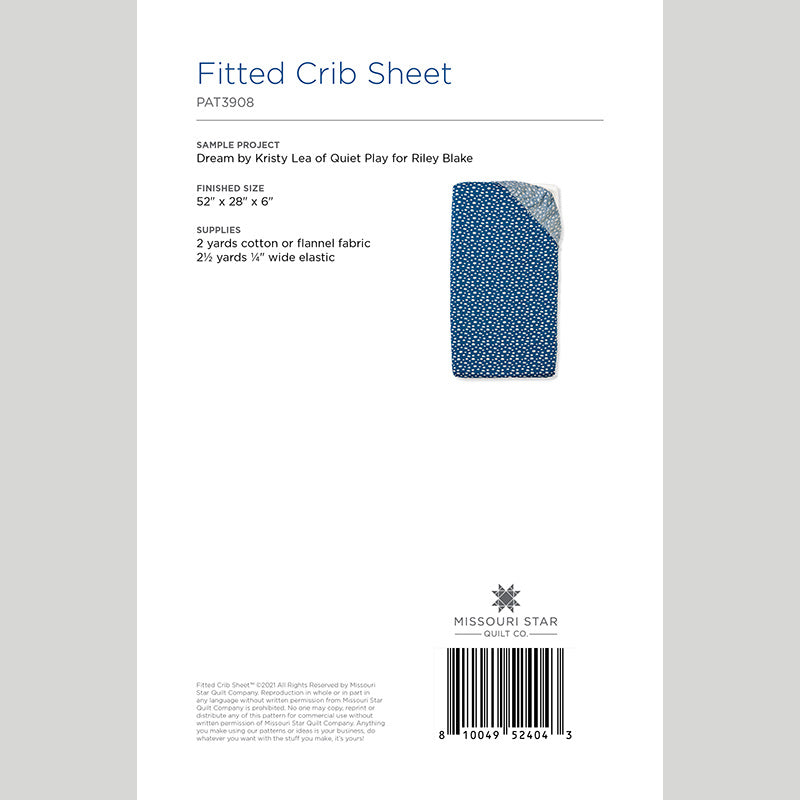 Digital Download - Fitted Crib Sheet Pattern by Missouri Star Alternative View #1