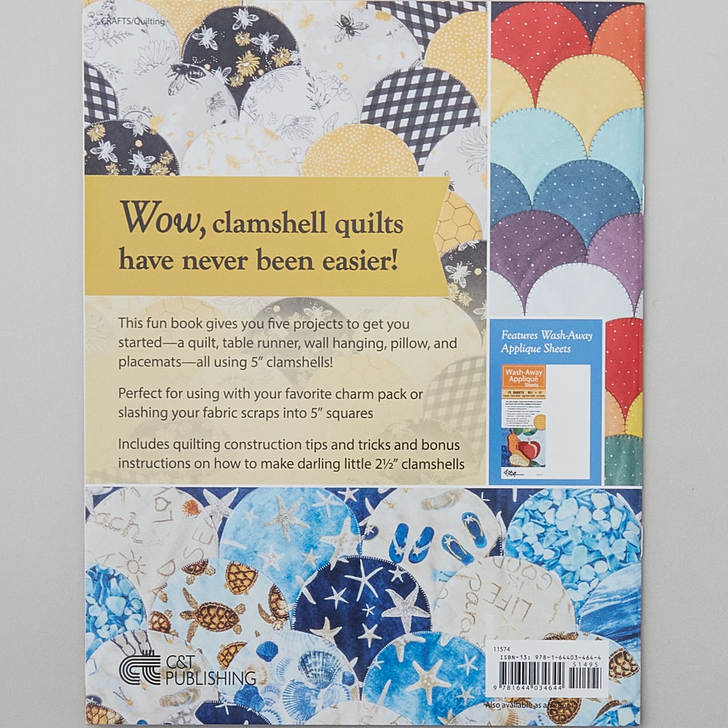 Sew Very Easy Quilt-As-You-Go Clamshells Book Alternative View #1