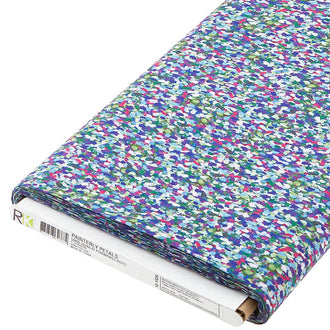 Painterly Petals - Periwinkle Dots 10 Yard Bolt