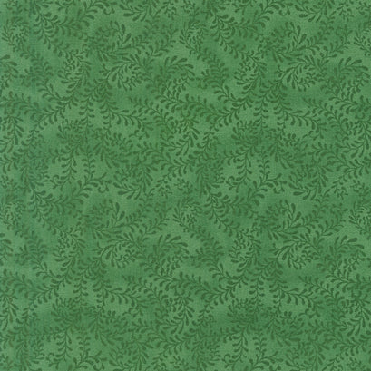 Wilmington Essentials - Swirling Leaves Forest Green Yardage
