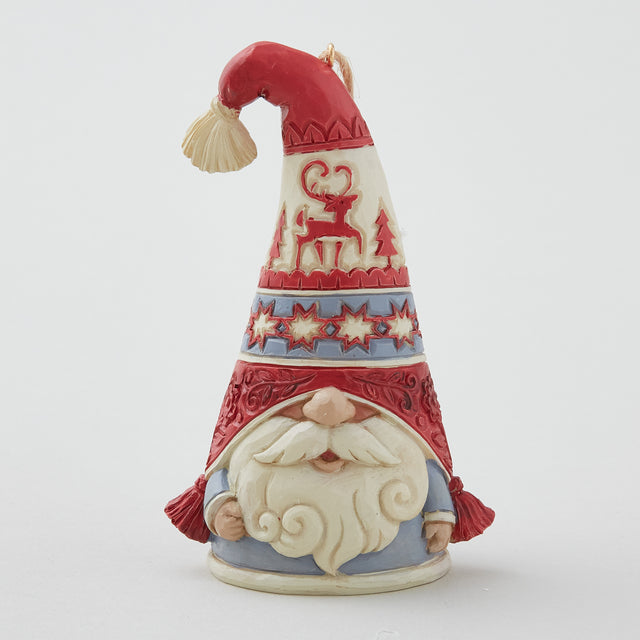 Jim Shore Heartwood Creek Nordic Noel Gnome Flap Hat Ornament Primary Image
