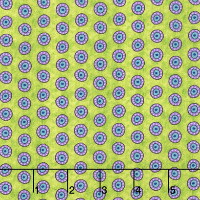 Night Bright - Dots Lime Yardage