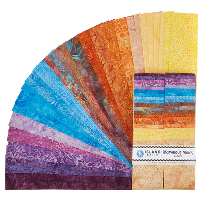 Marvelous Mums Batiks Favorites Strips