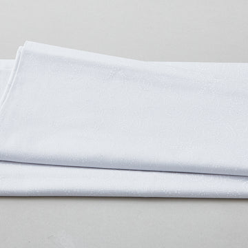 Morning Mist VI - Dotted Hearts and Flowers White on White 3 Yard Cut Primary Image