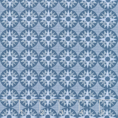 Winter Barn Quilts - Compass Blue Yardage