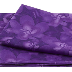 Catalina Ultra Violet Favorites - Tonal Blossoms Dark Purple 2 Yard Cut Primary Image