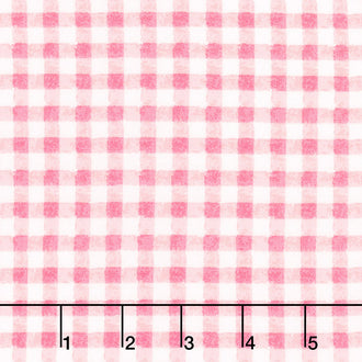 Strength in Pink - Gingham Dark Pink Yardage