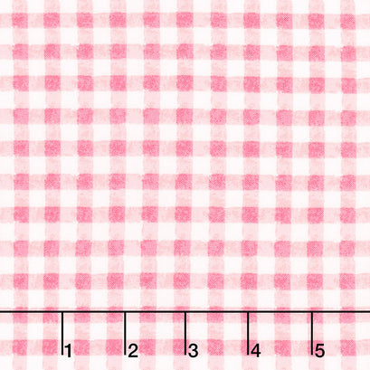 Strength in Pink - Gingham Dark Pink Yardage