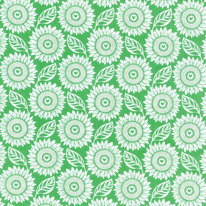 Sunflowers in my Heart - Tournesol Shamrock Yardage