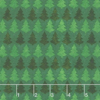 Timber Gnomies Tree Farm - Monotone Trees Green Yardage