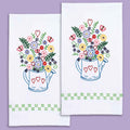 Watering Can Embroidery Hand Towel Set