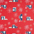 Sweet Freedom - Barns Red Sparkle Yardage Primary Image