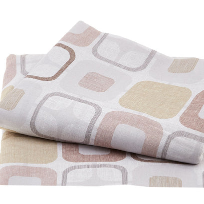 Geo Square - Squares Tan 108" Wide Backing 3 Yard Cut
