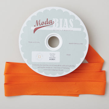 Bella Solid Bias Binding 20 Yard Spool - Orange Primary Image