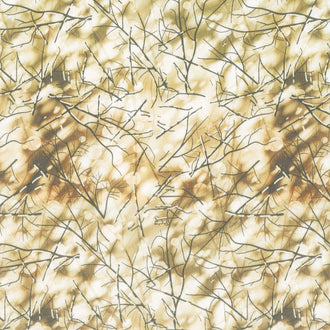 Quiet Reflections Snowy Branches - Brown Toast Yardage
