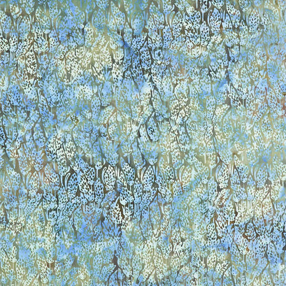 Natural Healing Batiks - Lavender Green Cactus Yardage