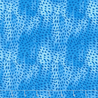 Let the Sea Set You Free - Swirl Dots Turquoise Yardage