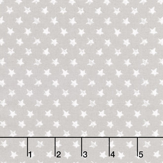 Old Glory - Star Spangled Silver Yardage