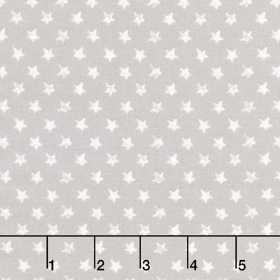 Old Glory - Star Spangled Silver Yardage