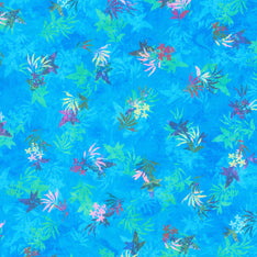 Wild Vista - Leaves Teal Yardage Primary Image