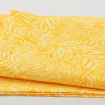 Wildflower Batiks - Leaves and Ferns-Gold 2 Yard Cut Primary Image