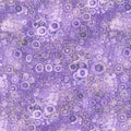 Wings of Gold - Floral Scroll Purple Metallic Yardage Primary Image