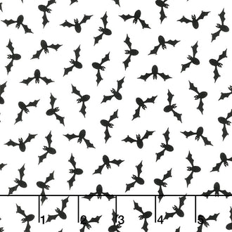 Too Cute to Spook - Wing Ding White Ghost Yardage