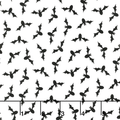 Too Cute to Spook - Wing Ding White Ghost Yardage