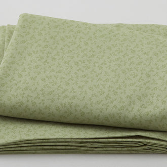 Rainbow Sampler - Flower Toss Olive 3 Yard Cut