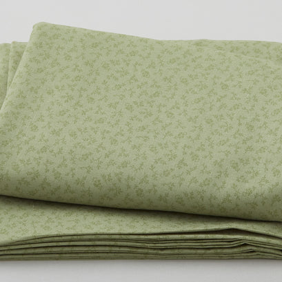 Rainbow Sampler - Flower Toss Olive 3 Yard Cut
