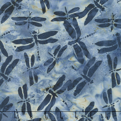 London Fog Batiks - Dragonfly Baja Yardage