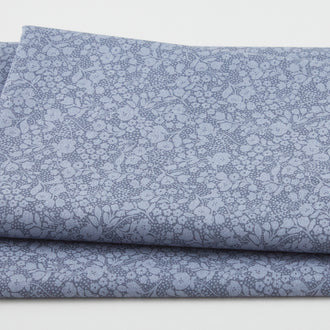 Adalee - Monotone Floral Pewter 2 Yard Cut