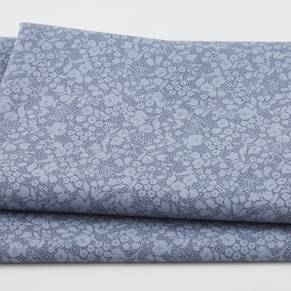 Adalee - Monotone Floral Pewter 2 Yard Cut